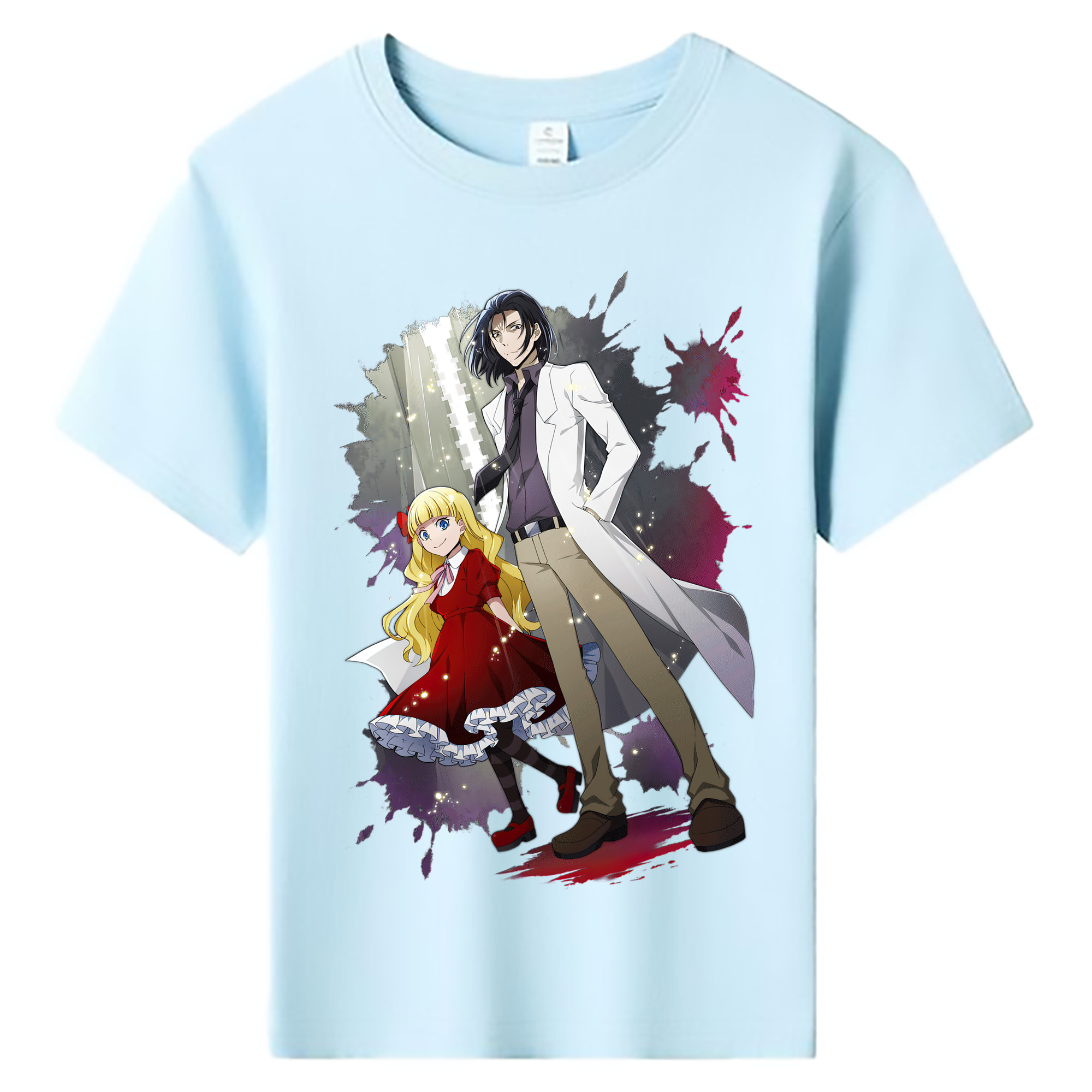 （画像用） 文豪ストレイドッグス Bungo Stray Dogs 綿100％キッズTシャツ（フロントプリント）